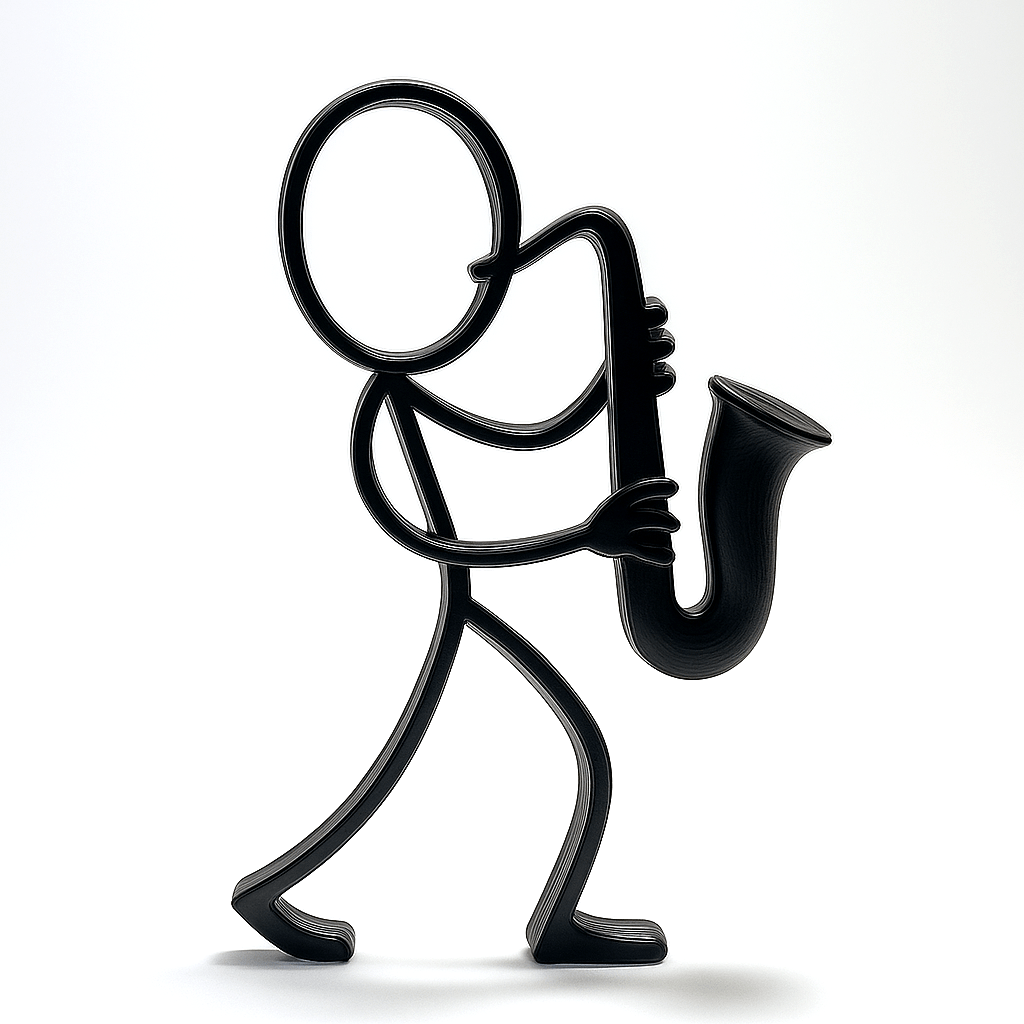Stickyman Saxofonist - 3dbende