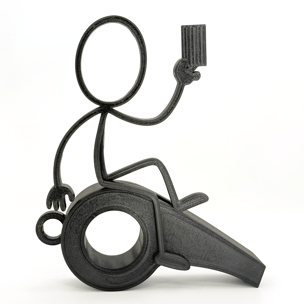 Stickyman Scheidsrechter – Symbool voor Eerlijkheid & Sportiviteit - 3dbende