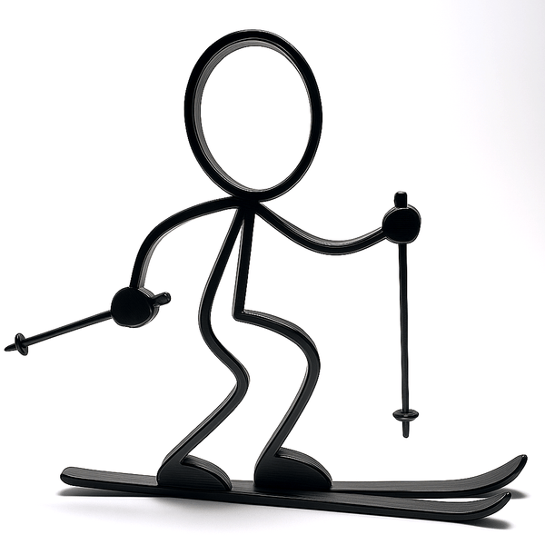 Stickyman Skiër - 3dbende