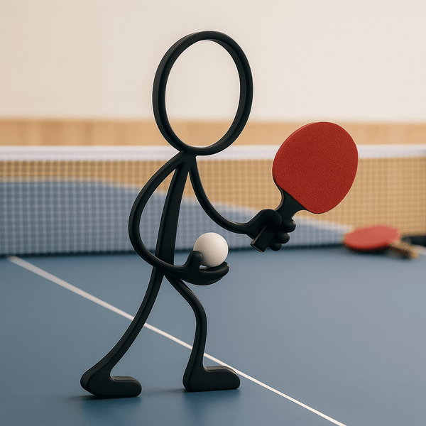 Stickyman Tafeltennis Speler / Speelster - 3dbende