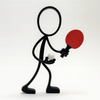 Stickyman Tafeltennis Speler / Speelster - 3dbende
