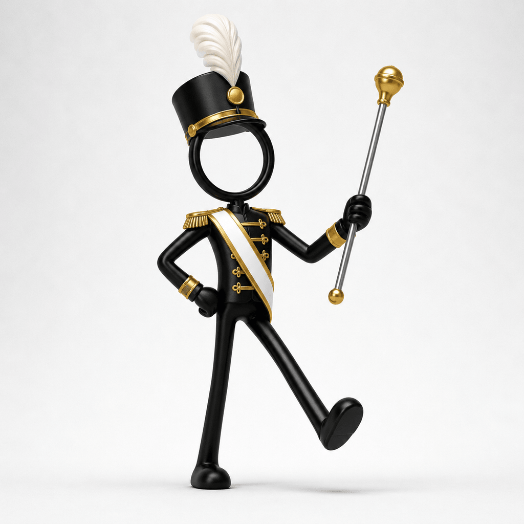 Stickyman Tamboer-maître (Drum Major) - 3dbende