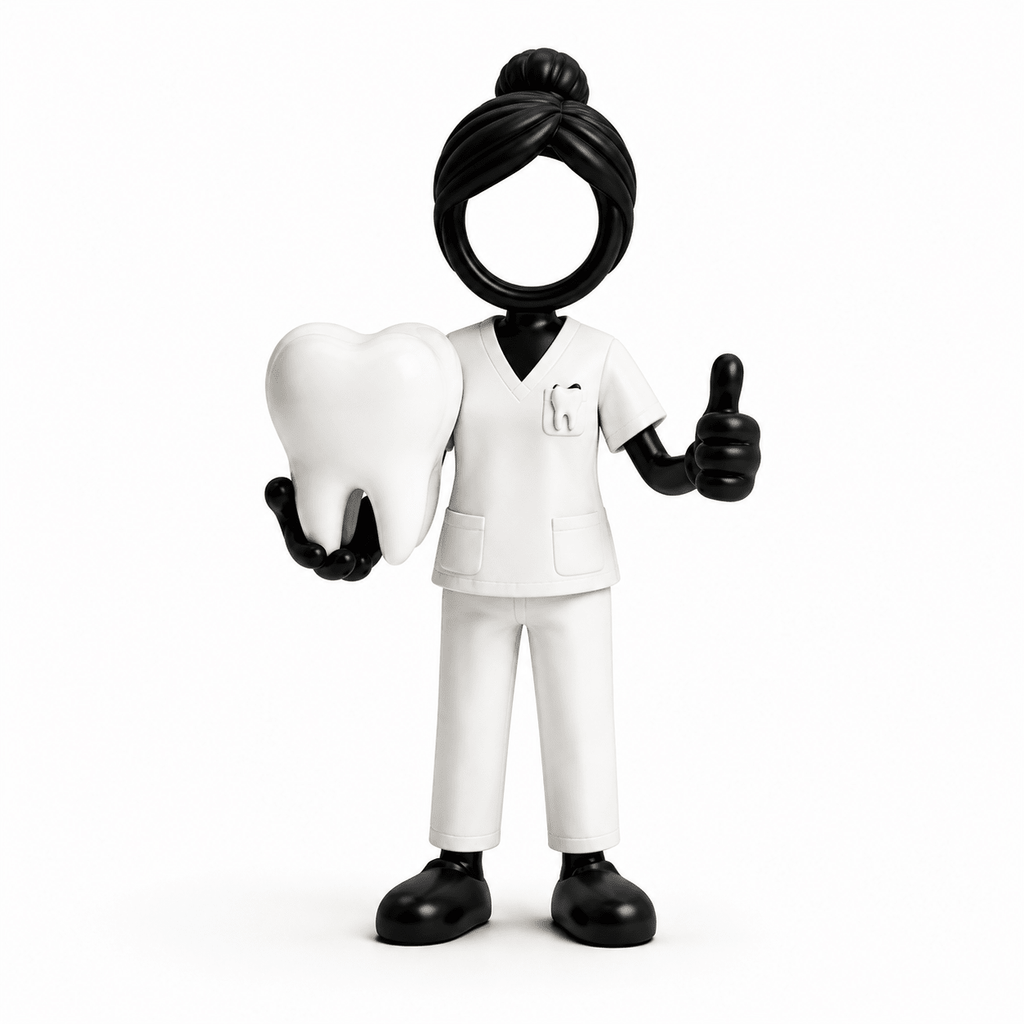 Stickyman Tandartsassistente - 3dbende