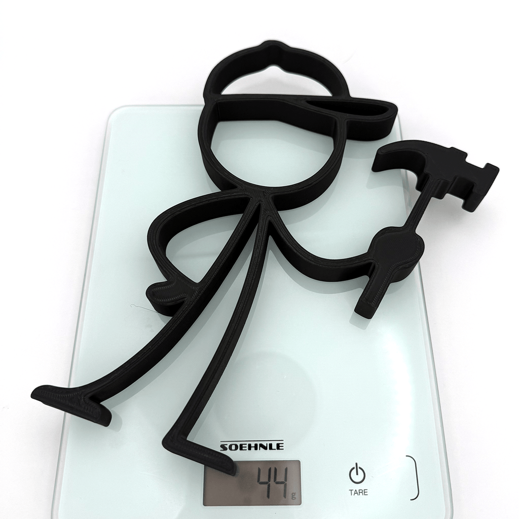 Stickyman Timmerman decoratie - 3dbende