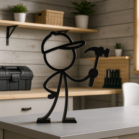 Stickyman Timmerman decoratie