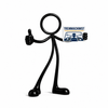Stickyman trein op witte achtergrond