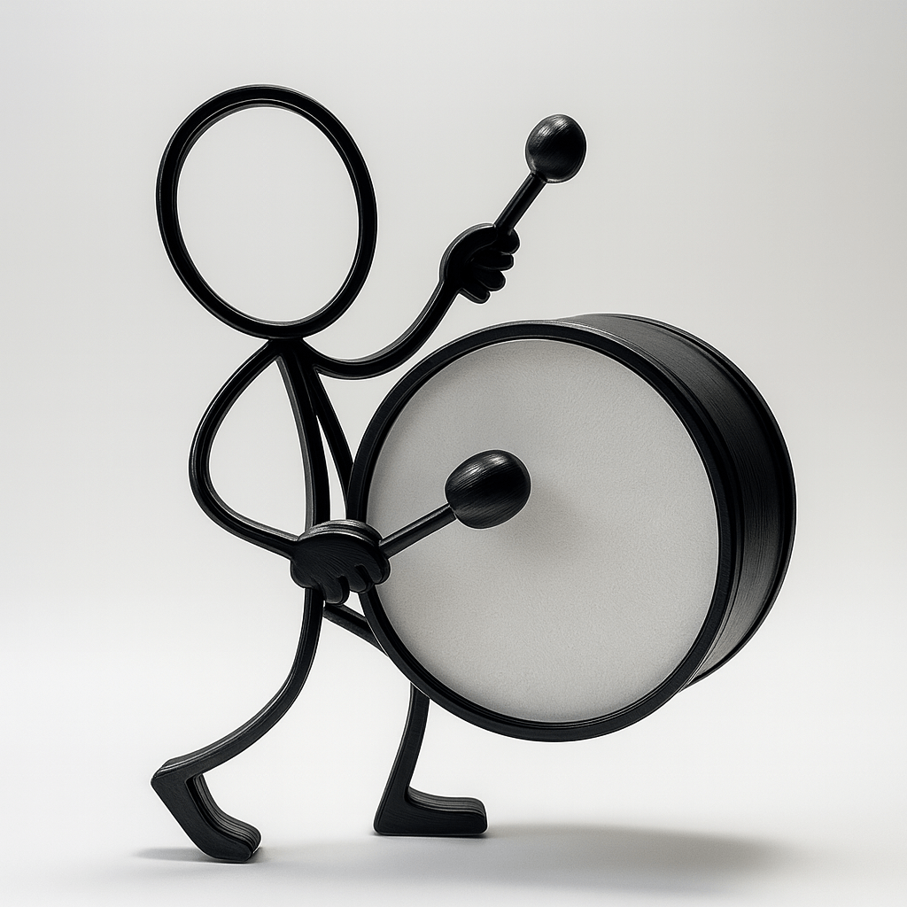 Stickyman Trommelaar - 3dbende