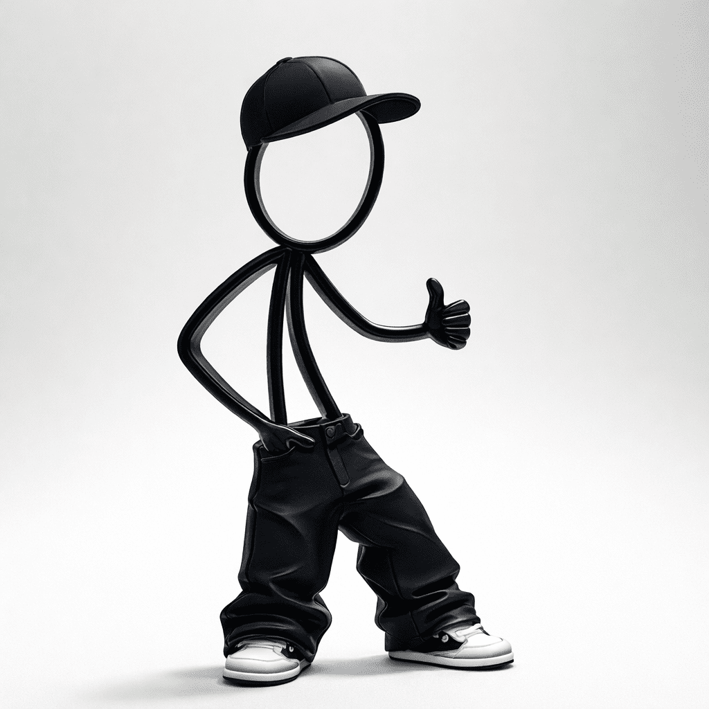 Stickyman Urban Thumbs Up - 3dbende
