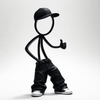 Stickyman Urban Thumbs Up - 3dbende