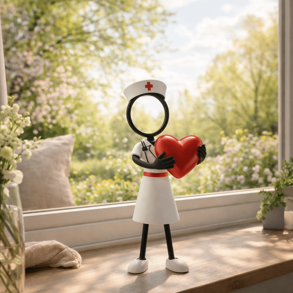 Stickyman Verpleegster met Hart - 3dbende