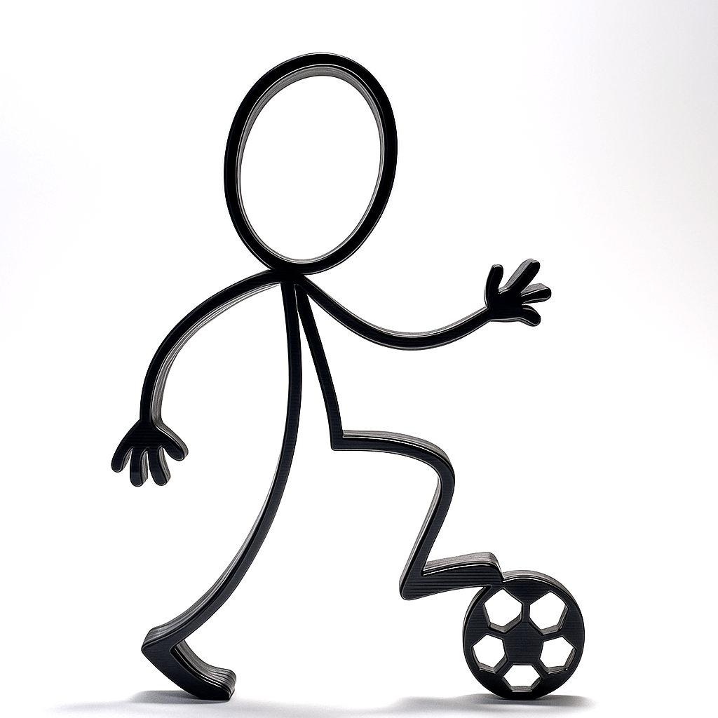 Stickyman Voetballer - 3dbende