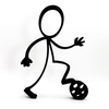 Stickyman Voetballer - 3dbende