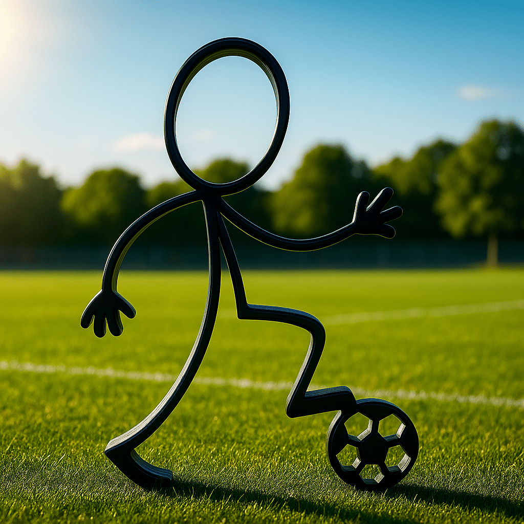Stickyman Voetballer - 3dbende