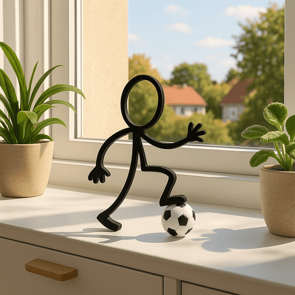Stickyman Voetballer – met losse voetbal (3,5 cm) - 3dbende