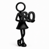 Stickyman vrouw met cijfer 80 – cadeau voor een 80-jarige vrouw