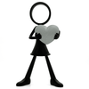 Stickyman Vrouw met Hart - 3dbende