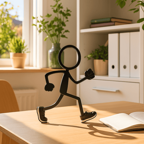 Stickyman Wandelaar Decoratie – Minimalistisch Silhouet - 3dbende