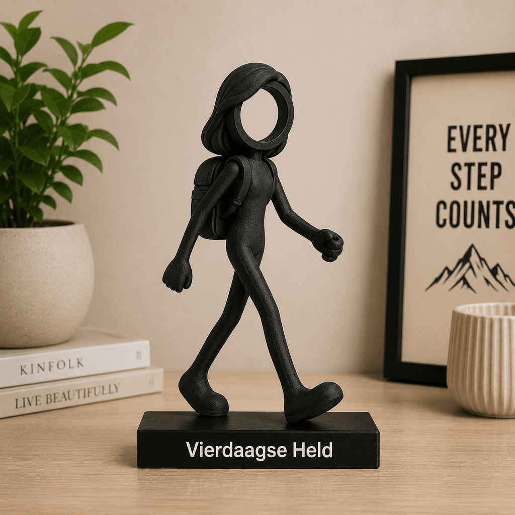 Stickyman Wandelaarster – Vierdaagse cadeau voor haar - 3dbende