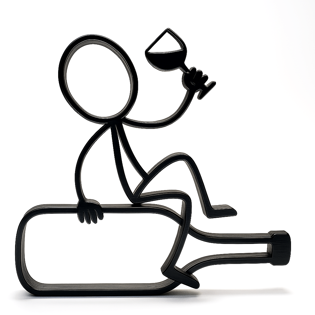 Stickyman Wijndrinker - 3dbende