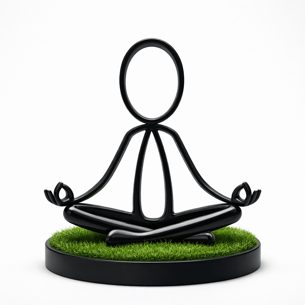 Stickyman Yoga – Meditatie Decoratie (Zen Pose) - 3dbende