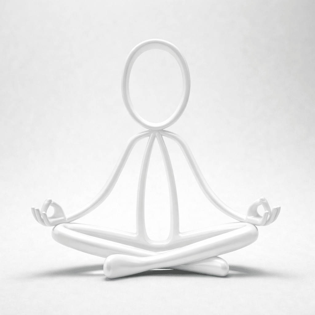 Stickyman Yoga – Meditatie Decoratie (Zen Pose) - 3dbende