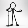 Stickyman Zanger – Microfoonstandaard Performer - 3dbende