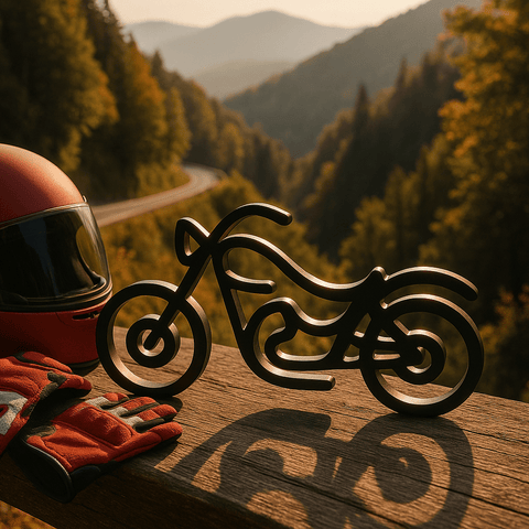 Stoere motor decoratie – minimalistisch en krachtig design