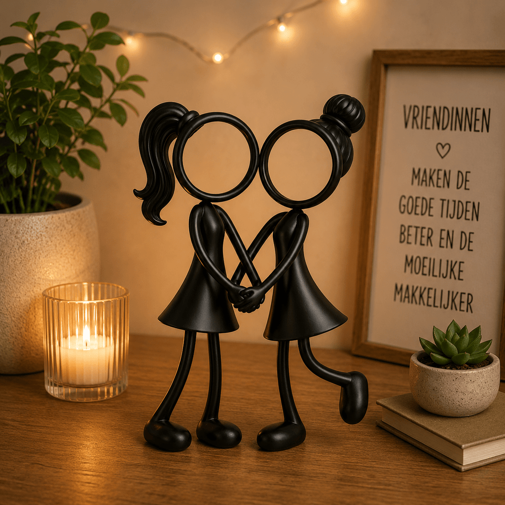 Twee Vriendinnen Samen Variant - 3dbende