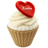 Valentijn cupcake met gepersonaliseerde hart - 3dbende