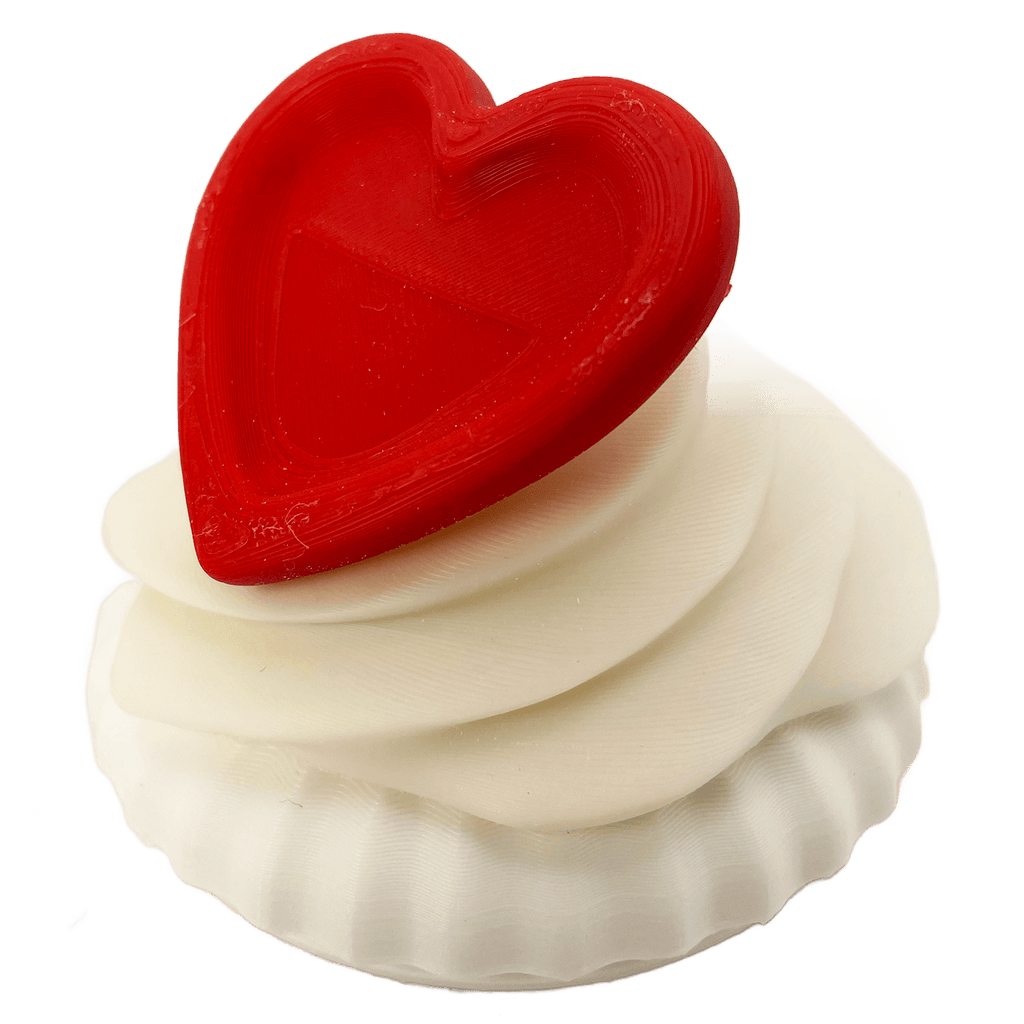 Valentijn cupcake met gepersonaliseerde hart - 3dbende