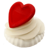 Valentijn cupcake met gepersonaliseerde hart - 3dbende