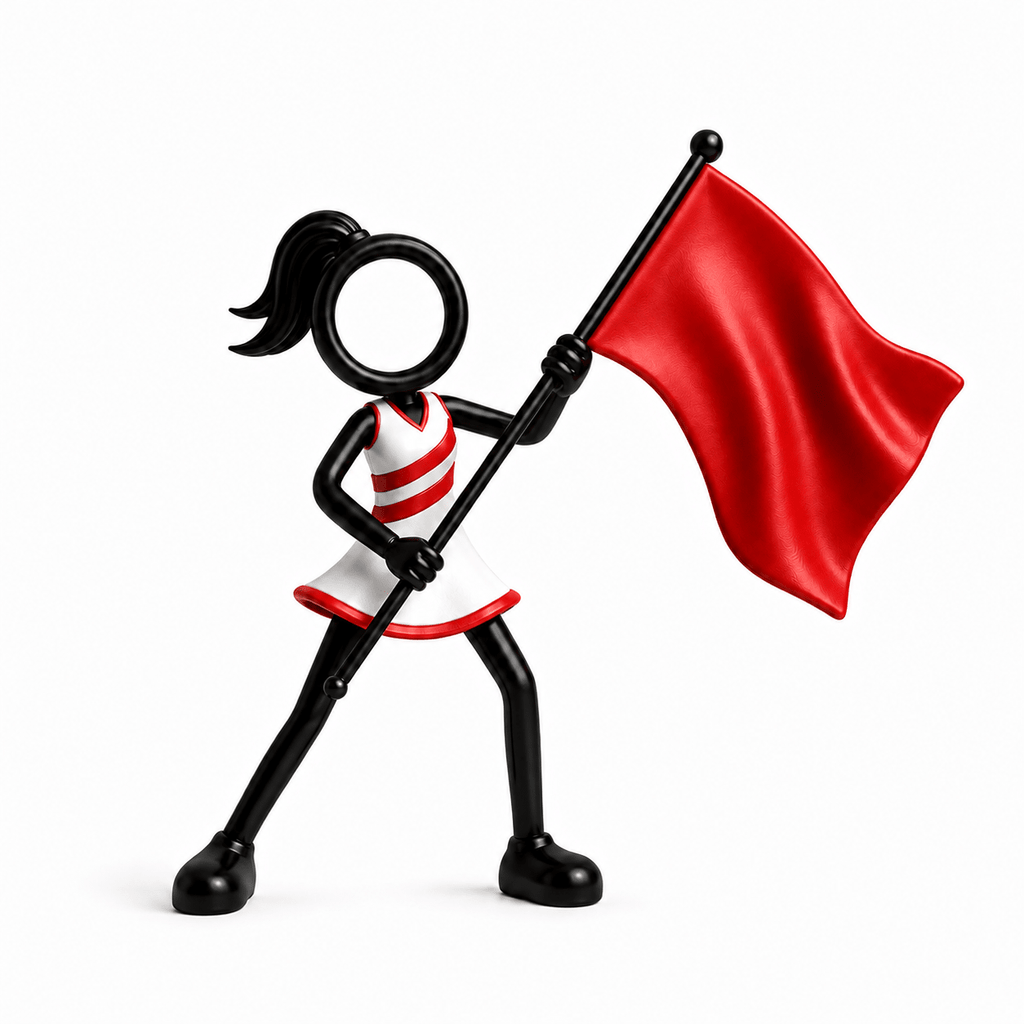 Vlaggendraagster (Color Guard) decoratie - 3dbende