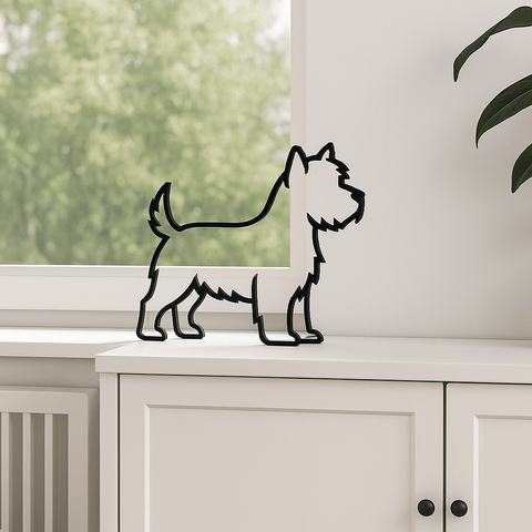 West Highland White Terrier (Westie) decoratie